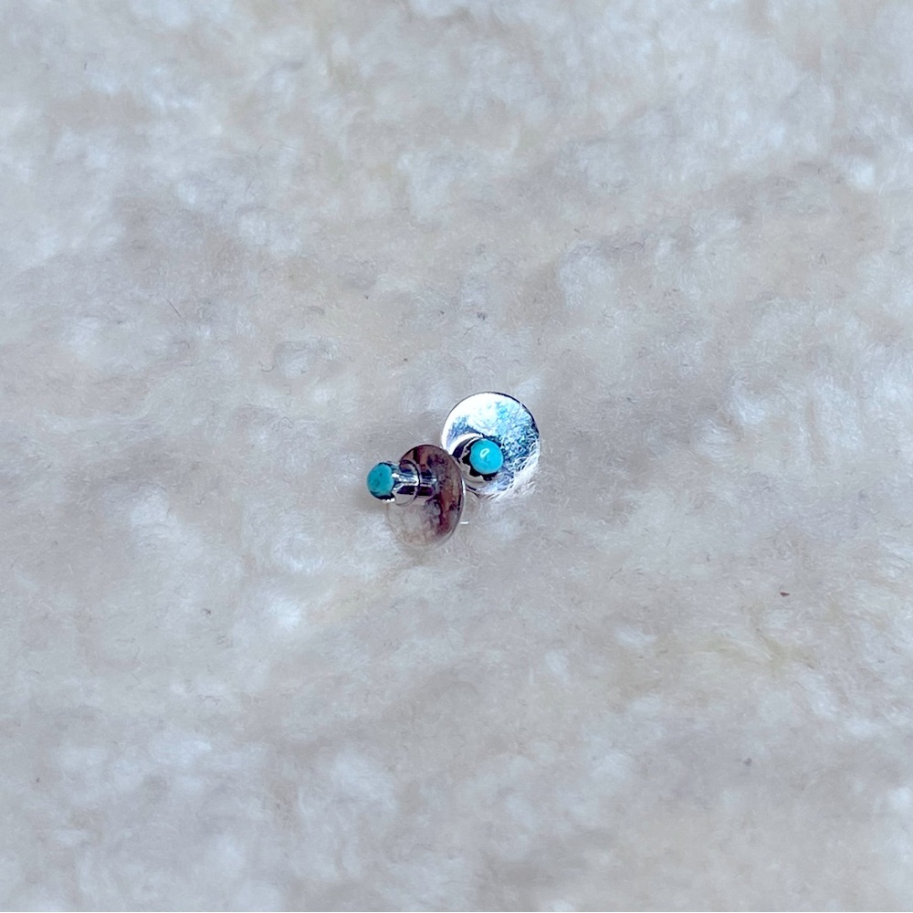 Sterling Silver Turquoise Stud Earrings